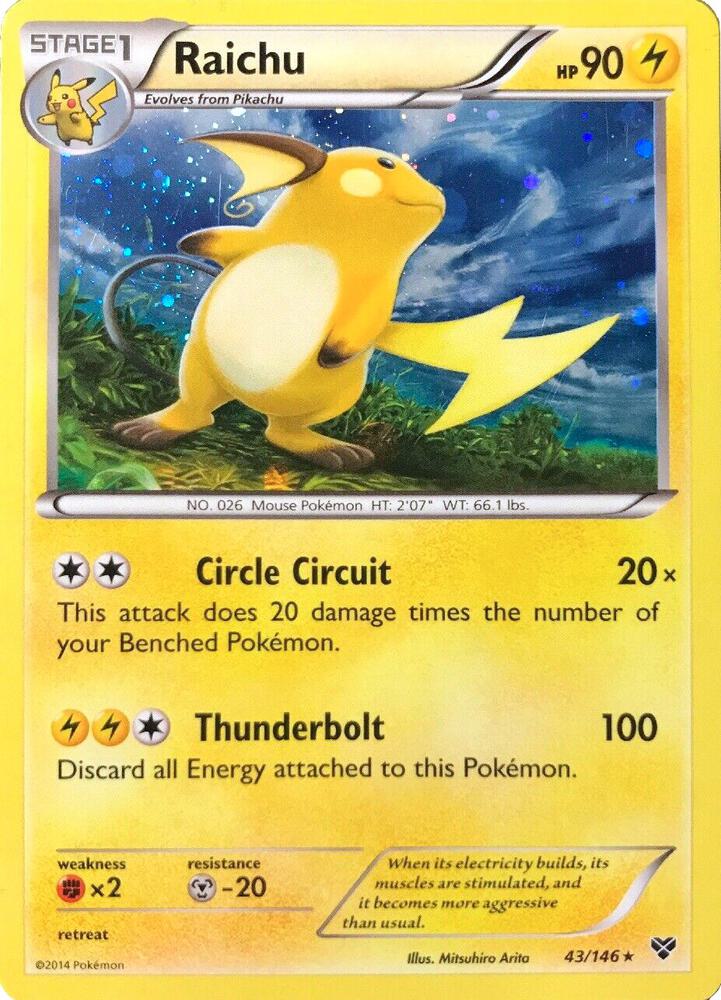Raichu - 43/146 (Cosmos Holo) card image