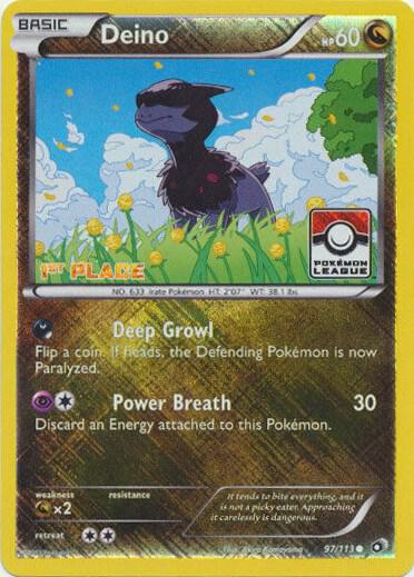 Deino - 97/113 (Pokemon League) [1st Place] card image
