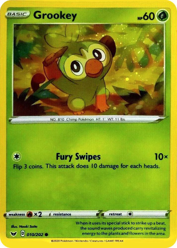 Grookey - 010/202 (Cosmos Holo) card image