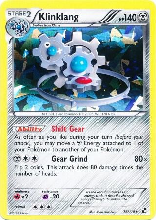 Klinklang - 76/114 (Cracked Ice Holo) card image