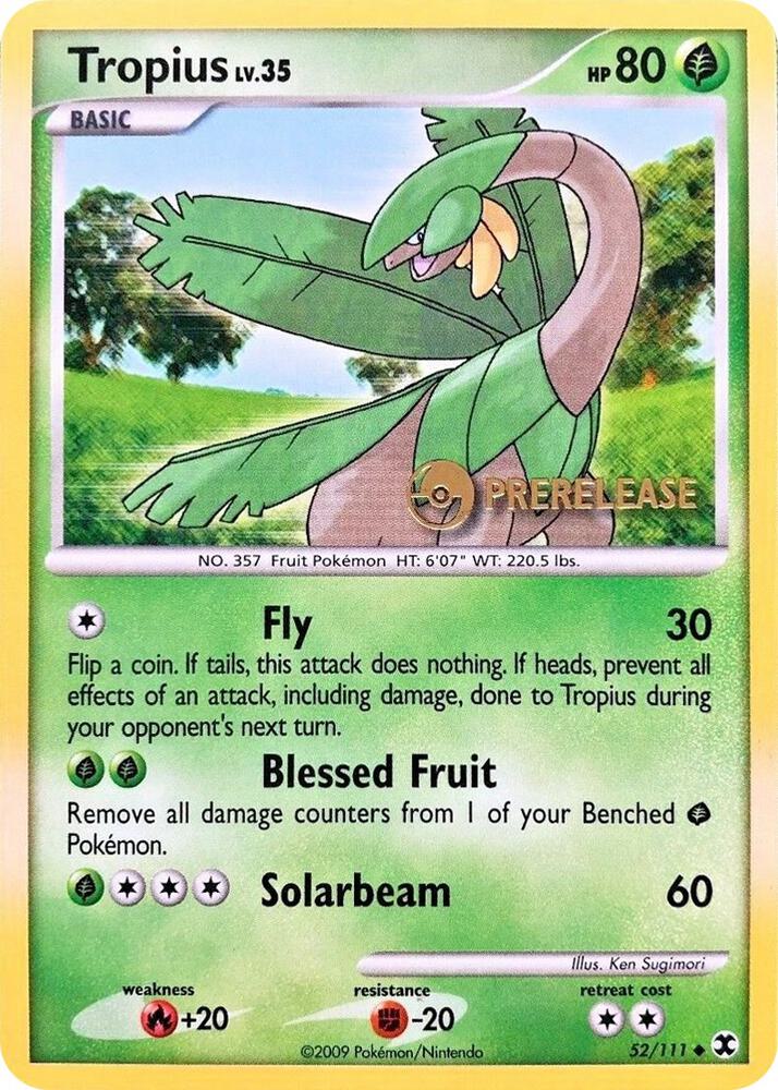 Tropius - 52/111 (Prerelease) card image