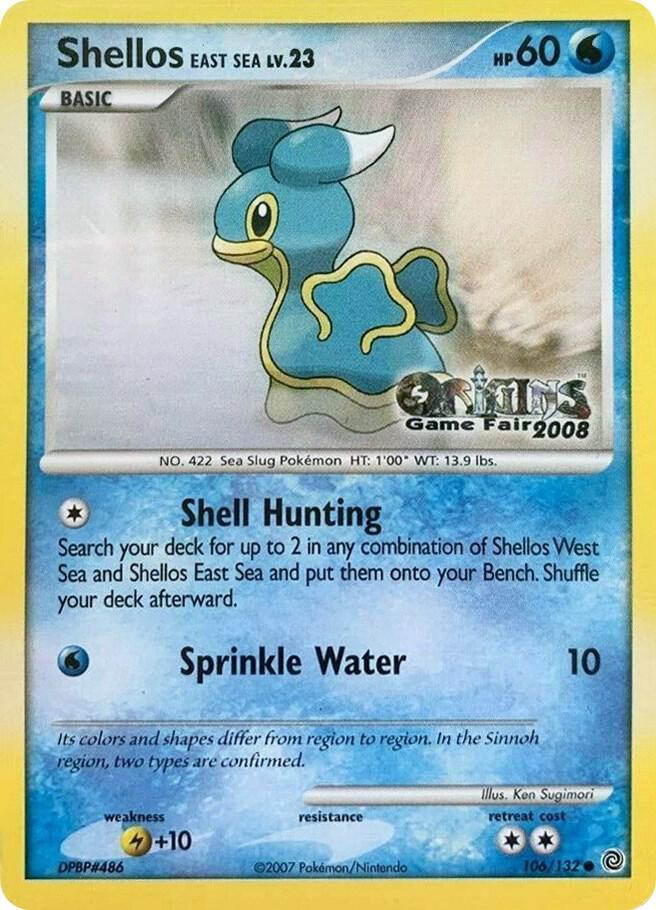 Shellos East Sea - 106/132 (Origins Game Fair 2008) card image