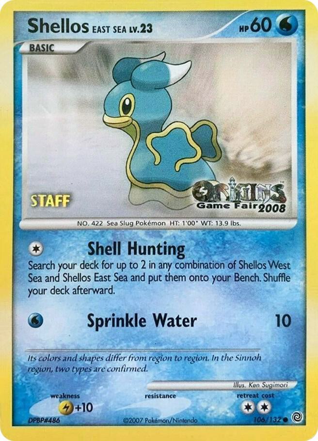 Shellos East Sea - 106/132 (Origins Game Fair 2008) [Staff] card image