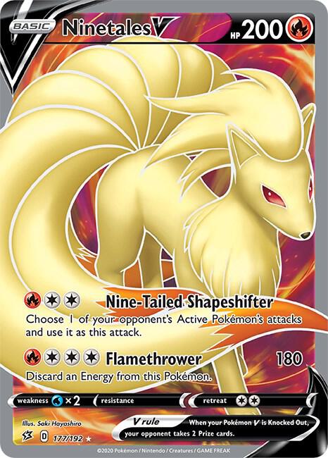 Ninetales V (Full Art) card image