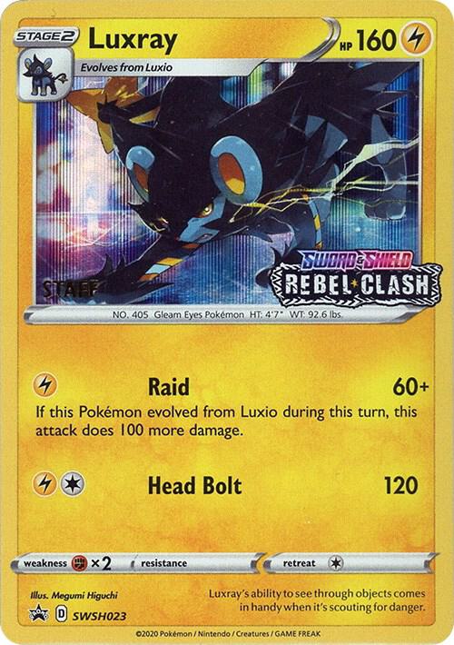 Luxray - SWSH023 (Prerelease) [Staff] card image