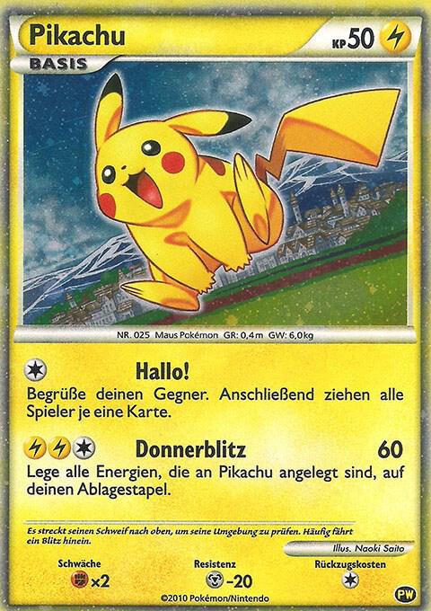 Pikachu (German) card image