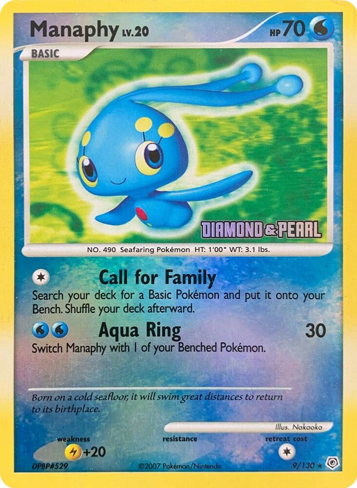 Manaphy - 9/130 [Diamond & Pearl] card image