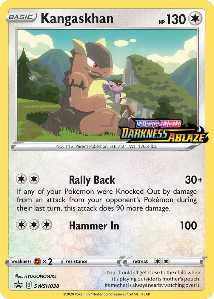 Kangaskhan - SWSH038 (Prerelease) card image