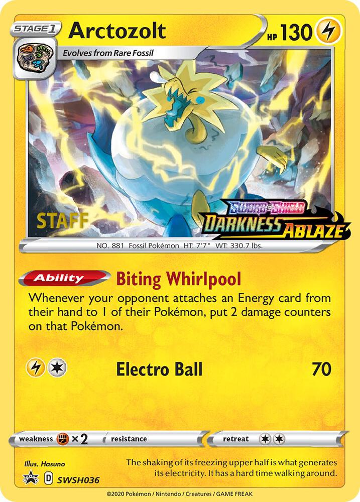 Arctozolt - SWSH036 (Prerelease) [Staff] card image