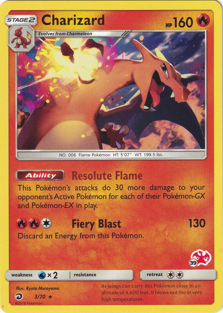 Charizard - 3/70 (#39 Charizard Stamped) card image
