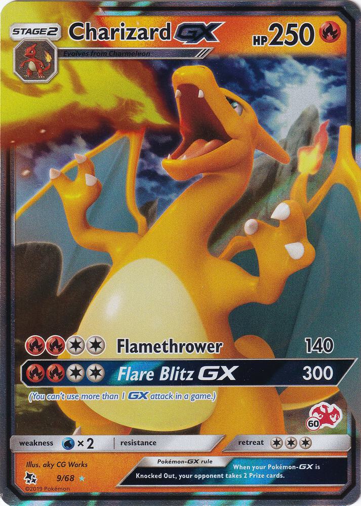 Charizard GX - 9/68 (#60 Charizard Stamped) card image
