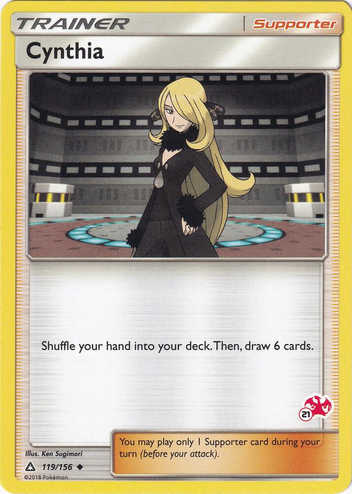Cynthia - 119/156 (#21 Charizard Stamped) card image