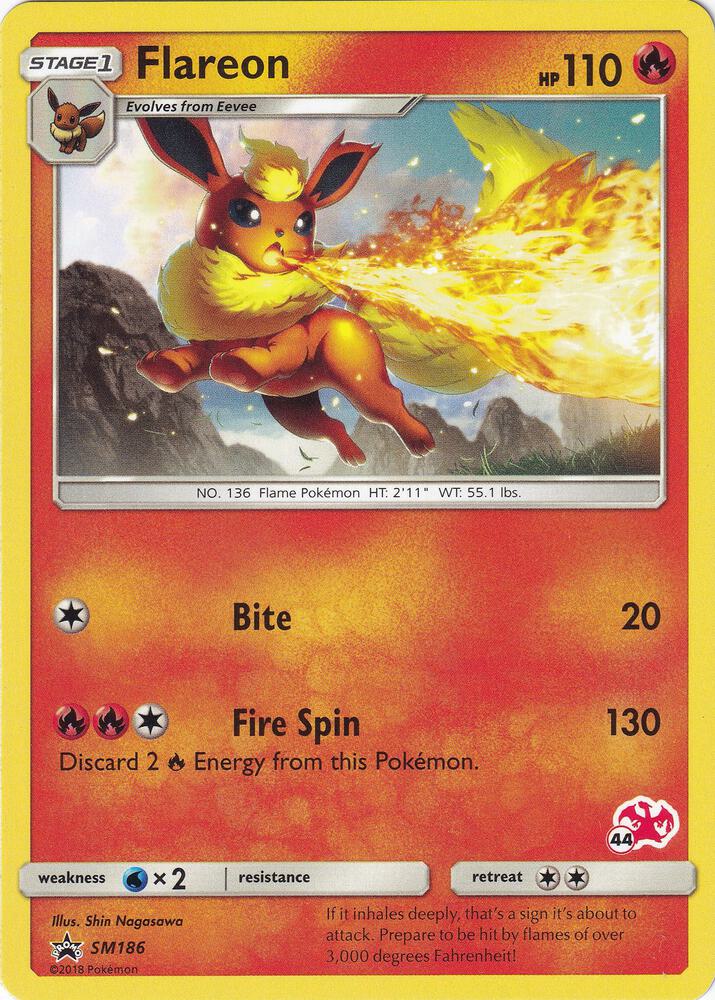 Flareon - SM186 (#44 Charizard Stamped) card image