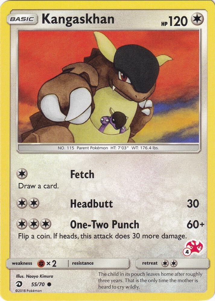 Kangaskhan - 55/70 (#4 Charizard Stamped) card image