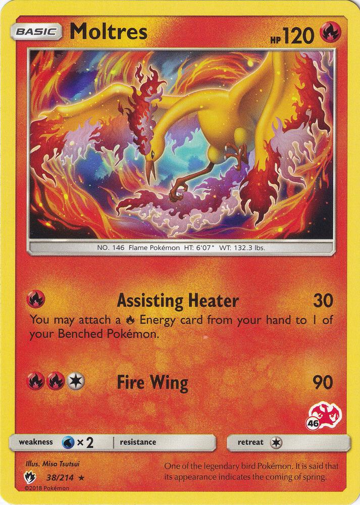 Moltres - 38/214 (#46 Charizard Stamped) card image
