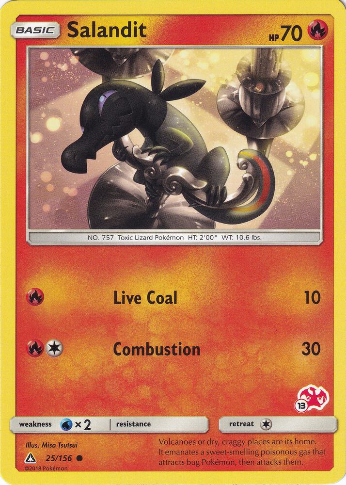 Salandit - 25/156 (#13 Charizard Stamped) card image