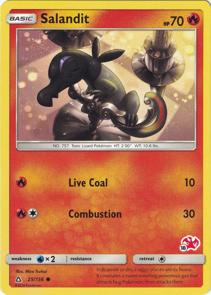 Salandit - 25/156 (#18 Charizard Stamped) card image