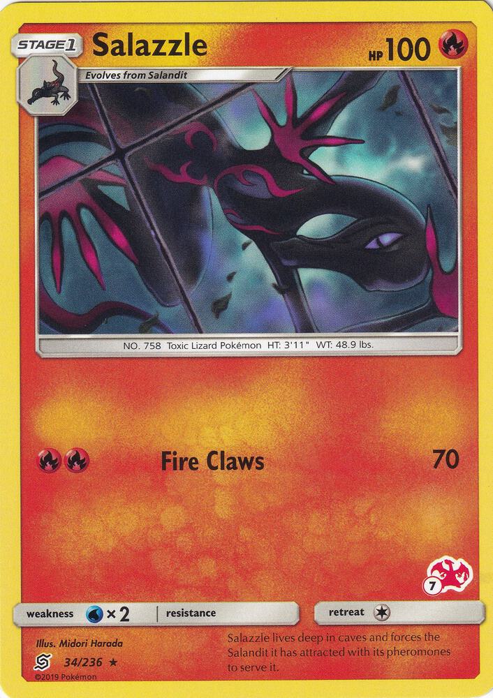 Salazzle - 34/236 (#7 Charizard Stamped) card image