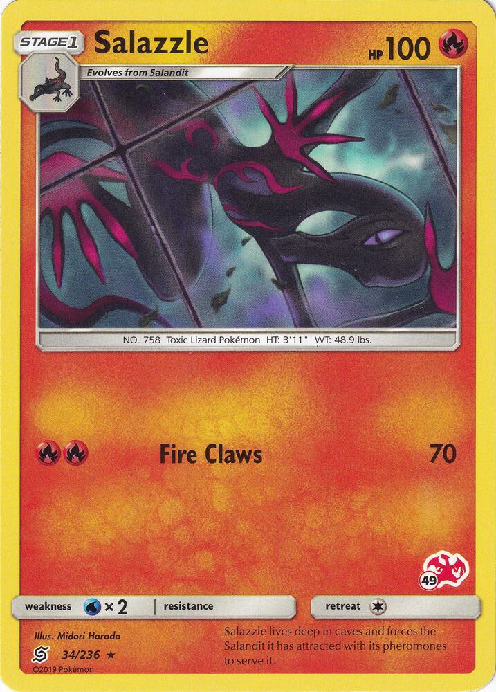 Salazzle - 34/236 (#49 Charizard Stamped) card image