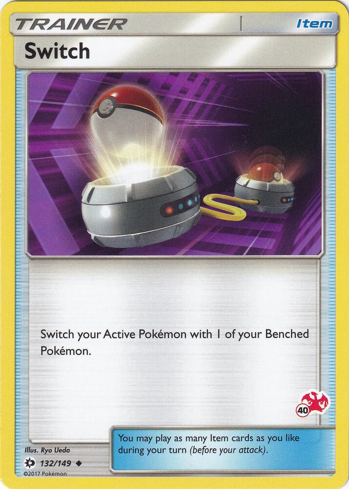 Switch - 132/149 (#40 Charizard Stamped) card image