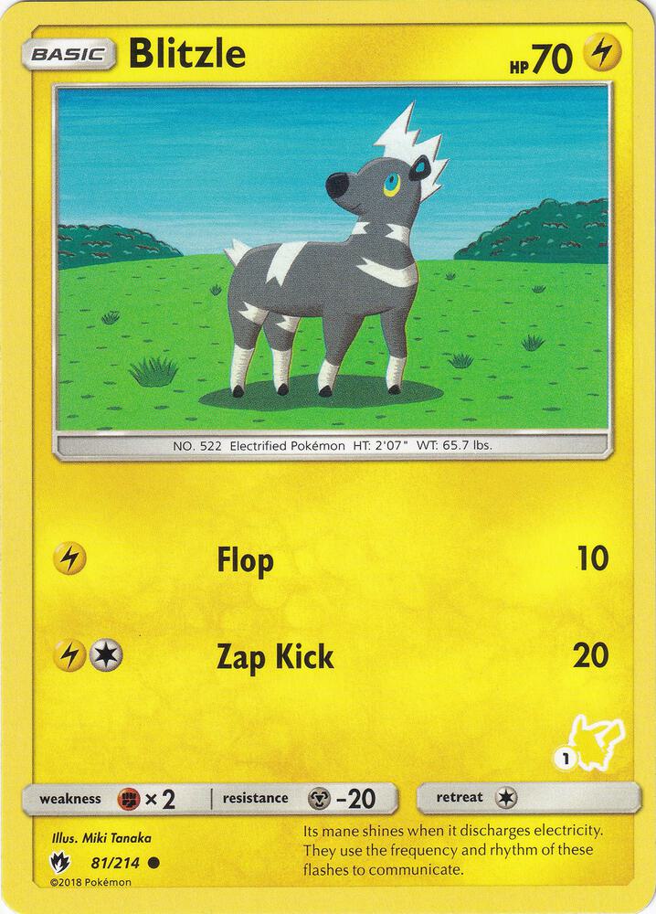 Blitzle - 81/214 (#1 Pikachu Stamped) card image