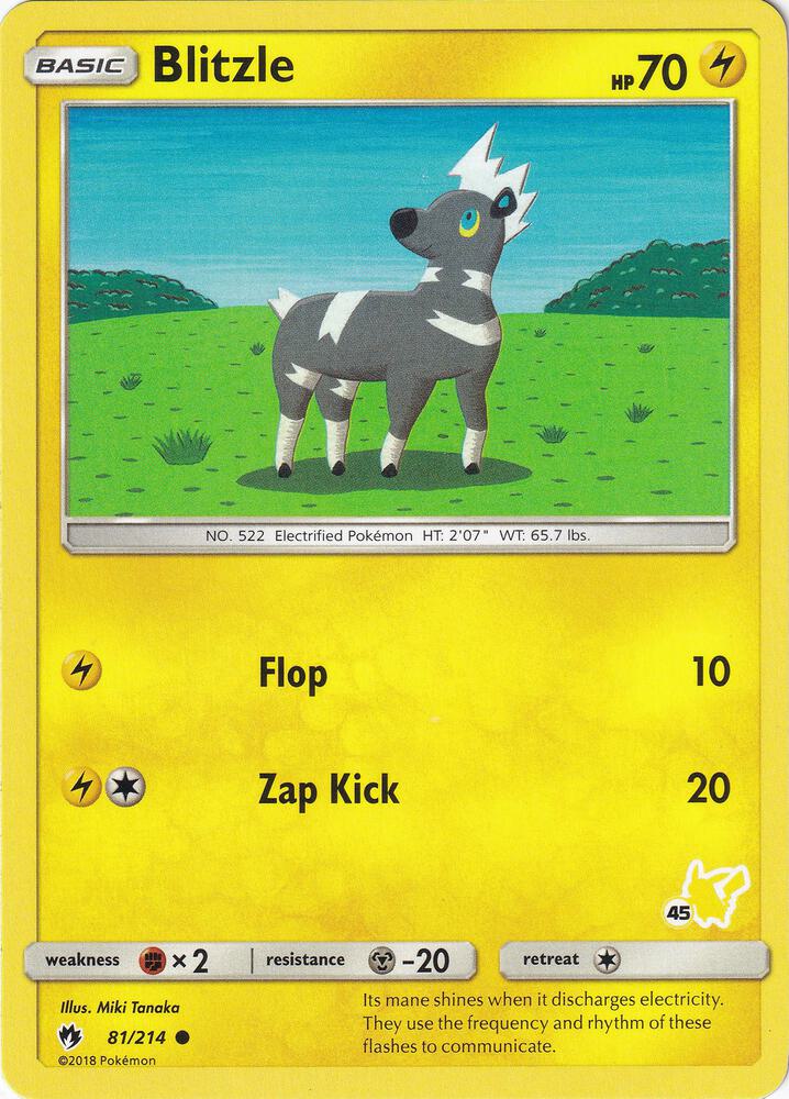 Blitzle - 81/214 (#45 Pikachu Stamped) card image
