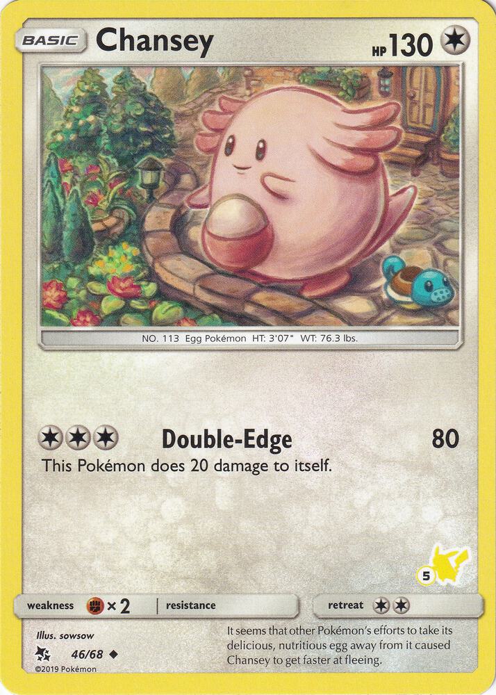 Chansey - 46/68 (#5 Pikachu Stamped) card image