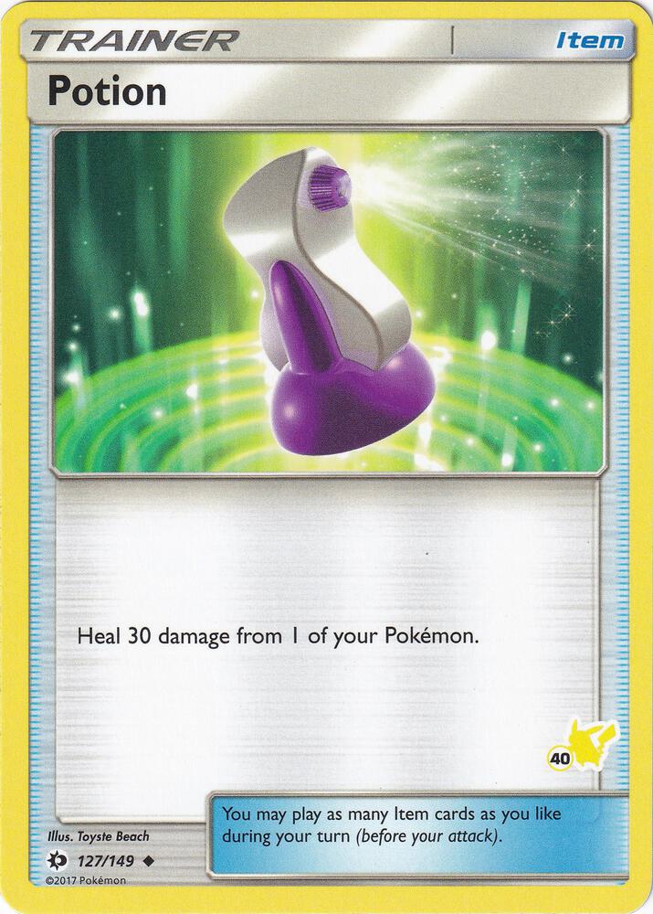 Potion - 127/149 (#40 Pikachu Stamped) card image