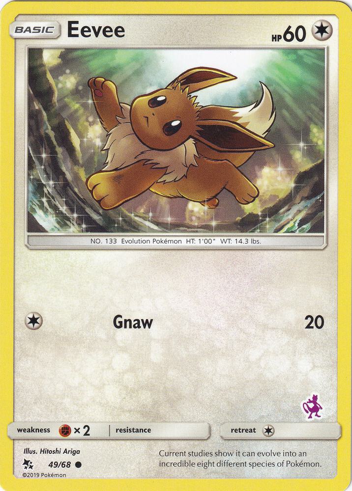 Eevee - 49/68 (Mewtwo Stamped) card image