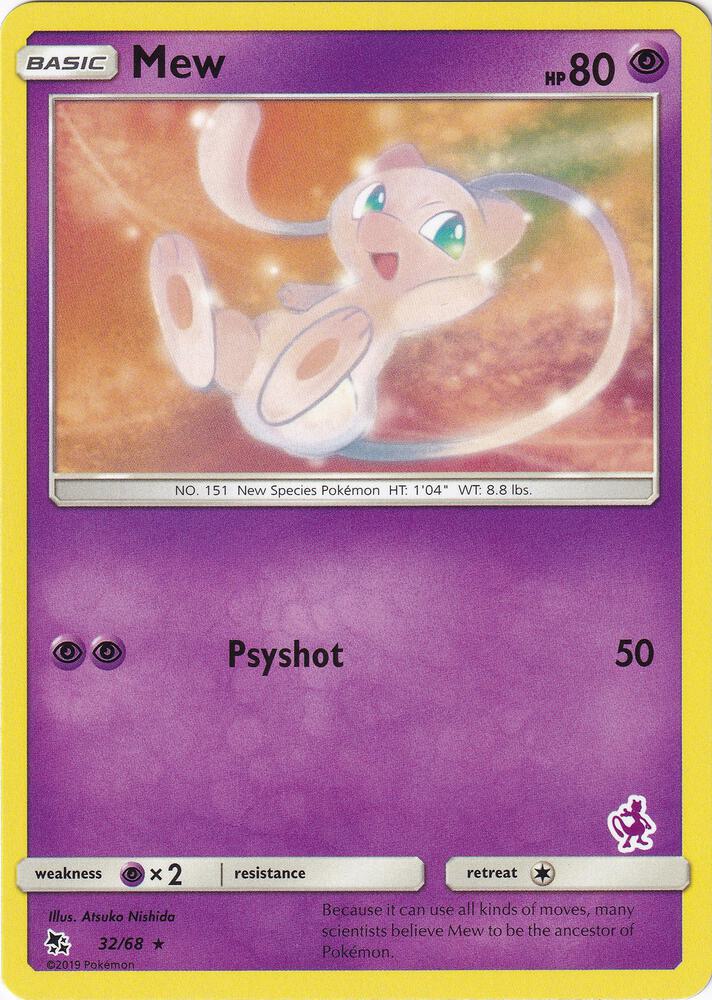 Mew - 32/68 (Mewtwo Stamped) card image