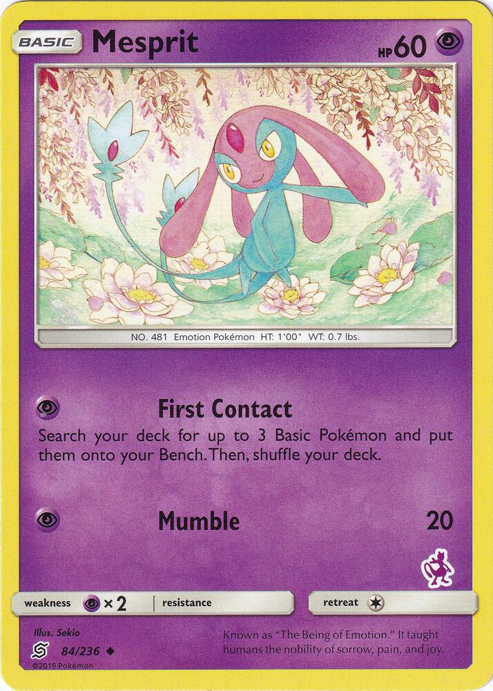 Mesprit - 84/236 (Mewtwo Stamped) card image
