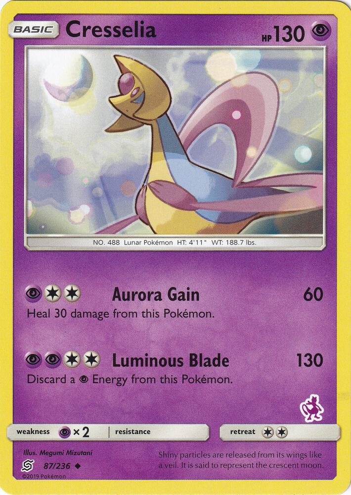 Cresselia - 87/236 (Mewtwo Stamped) card image