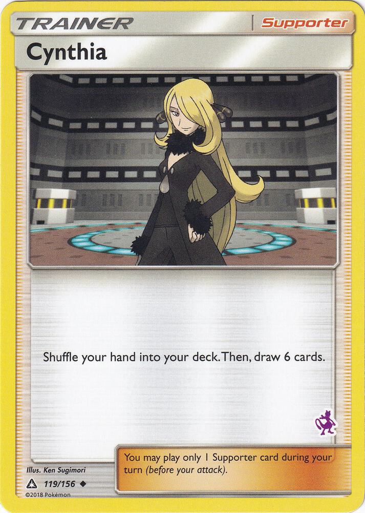 Cynthia - 119/156 (Mewtwo Stamped) card image