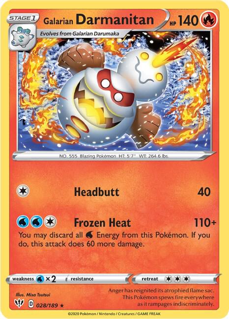 Galarian Darmanitan (28) card image