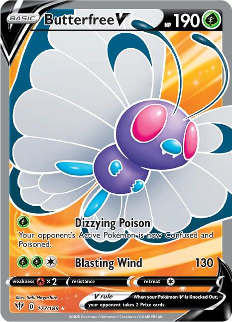 Butterfree V (Full Art) card image