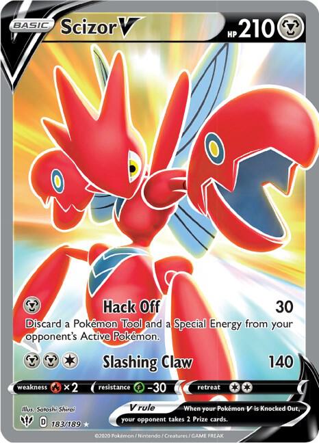Scizor V (Full Art) card image