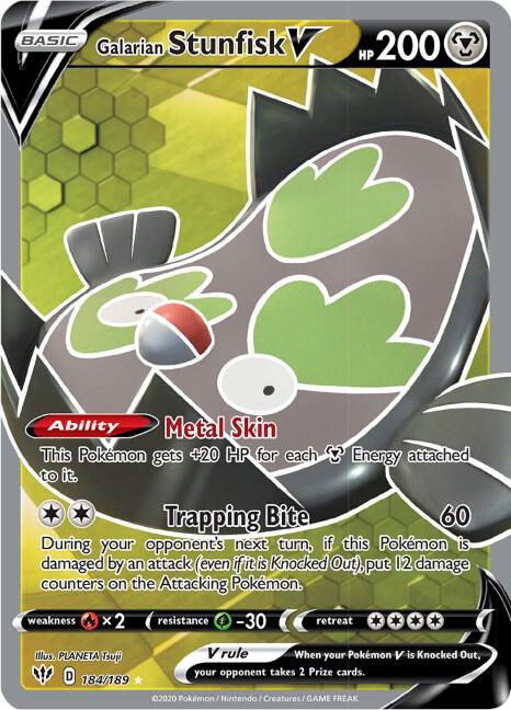 Galarian Stunfisk V (Full Art) card image