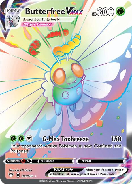 Butterfree VMAX (Secret) card image
