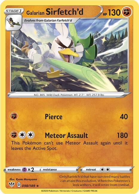 Galarian Sirfetch'd card image