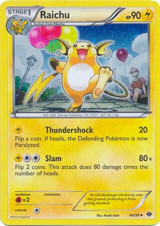 Raichu - 40/99 (Cosmos Holo) card image