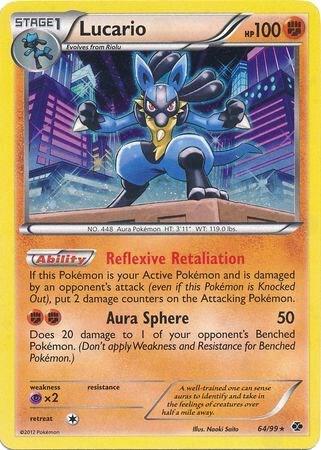 Lucario - 64/99 (Cosmos Holo) card image