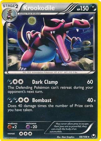 Krookodile - 66/108 (Cosmos Holo) card image