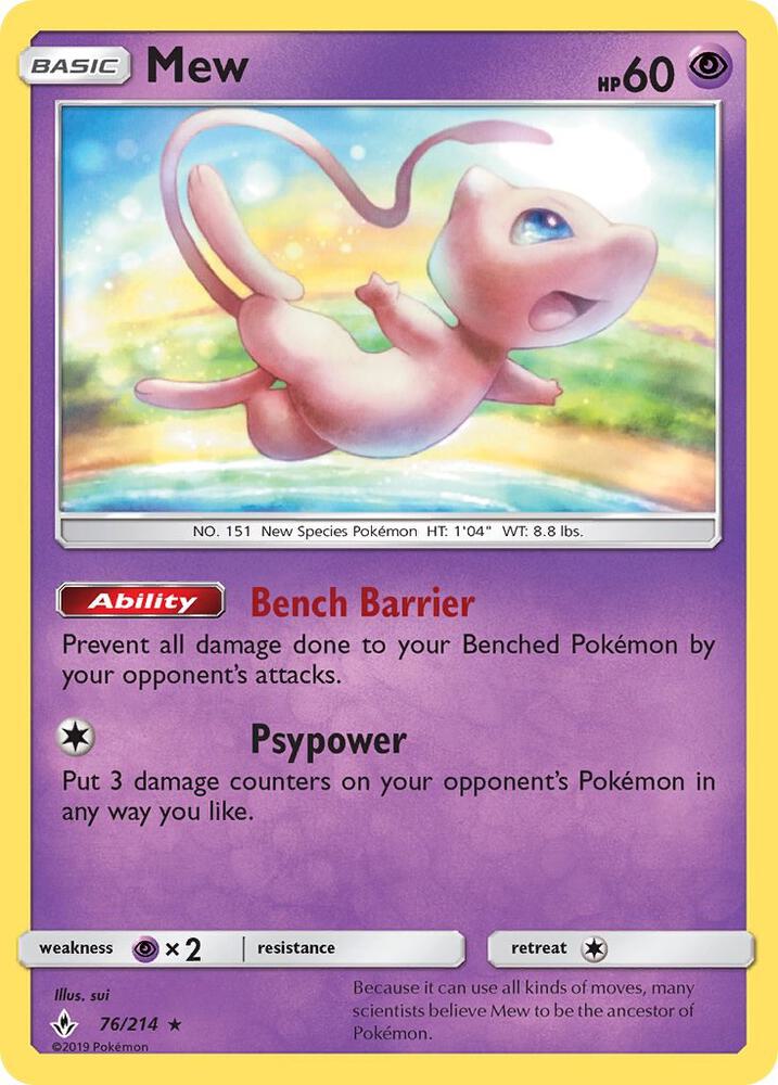 Mew - 76/214 card image
