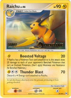 Raichu - 27/99 (Prerelease) [Staff] card image