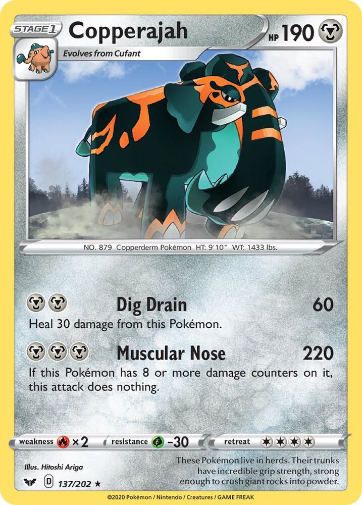 Copperajah - 137/202 (Non-Holo Gamestop Exclusive) card image