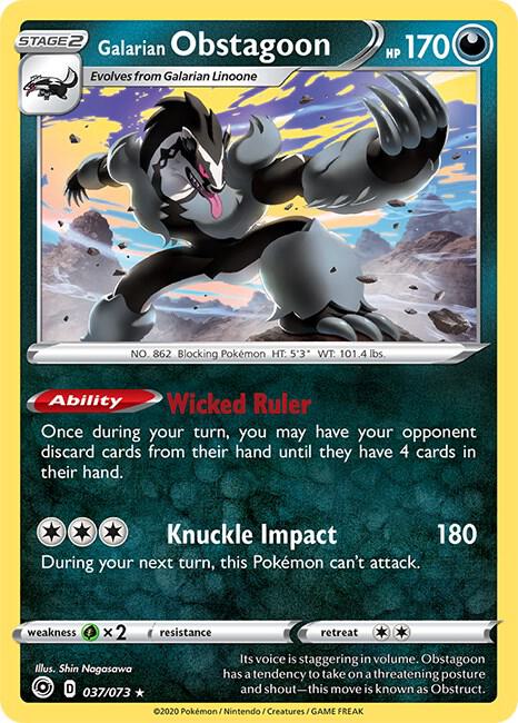 Galarian Obstagoon card image