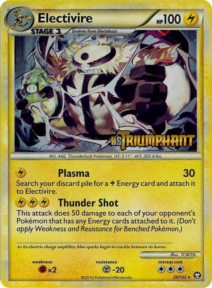 Electivire - 20/102 (Prerelease) card image