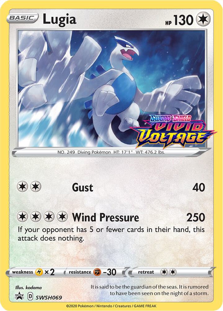 Lugia - SWSH069 (Prerelease) card image