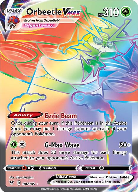 Orbeetle VMAX (Secret) card image