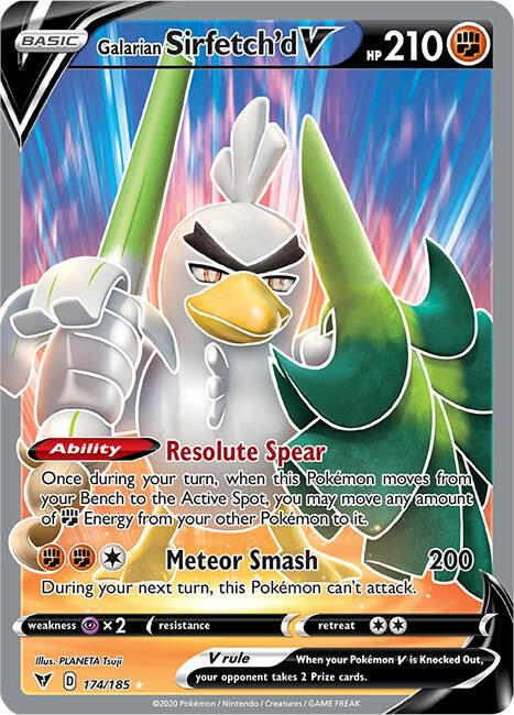 Galarian Sirfetch'd V (Full Art) card image